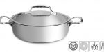 De Buyer- Stainless Steel Low Casserole with Lid