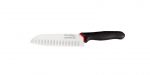 GIESSER PRIME LINE Chef Santoku Knife with Antimicrobial Handle and Scalloped Blade