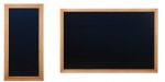 SECURIT Woody Chalk Board - Wood with Lacquered Teak Finish